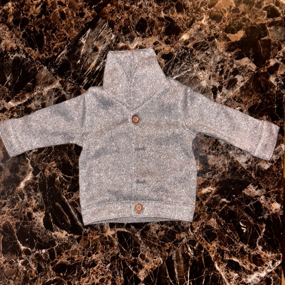 Carter's Gray Kids Jacket with Button Details
Matching pants